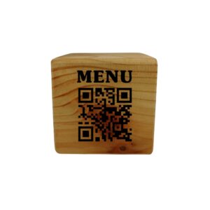 Ξύλινος Κύβος με QR code